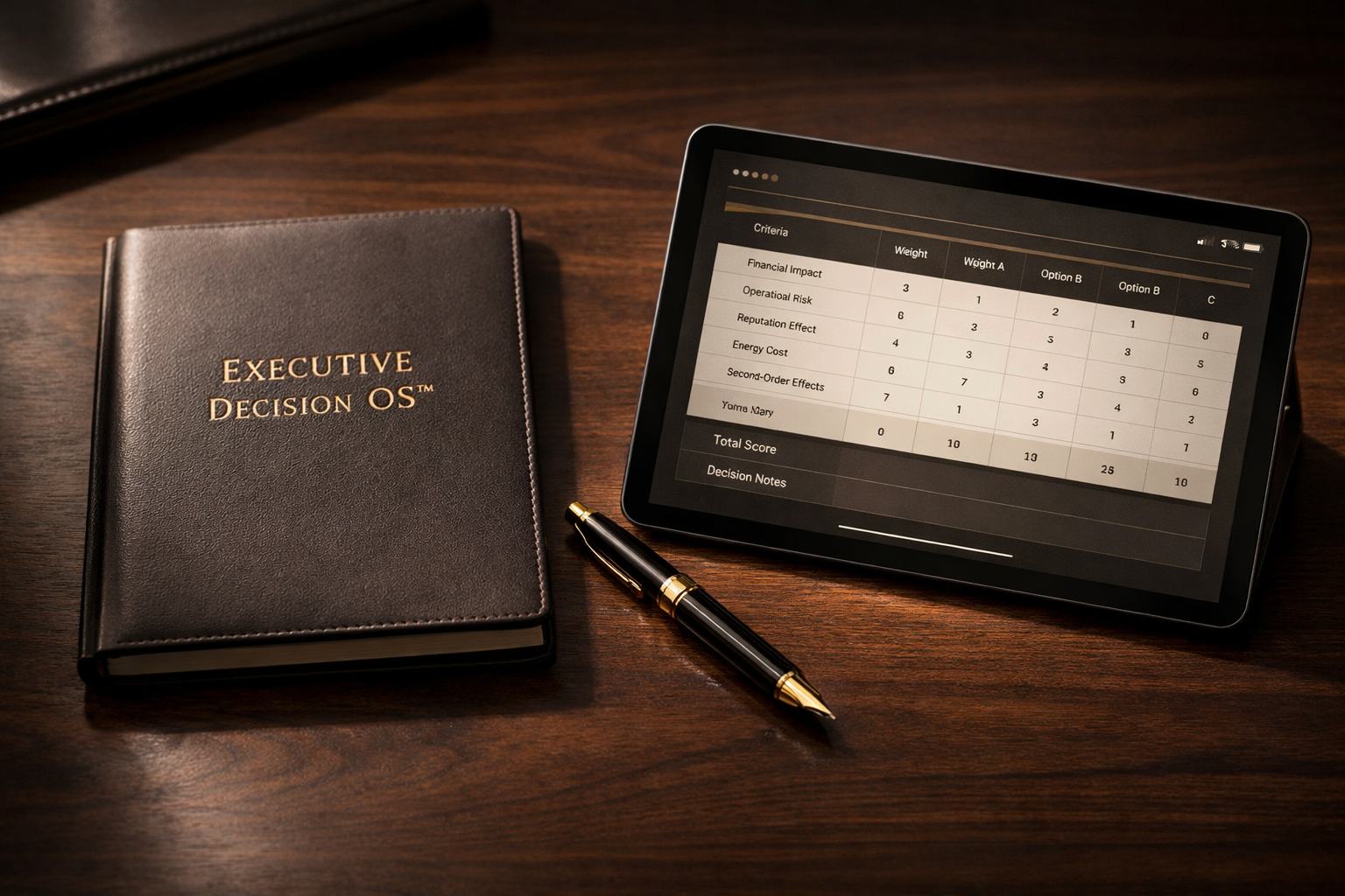 Executive Decision OS – executive decision architecture system